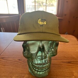 Vans Olive Cap with Yellow Bird Embroidery
